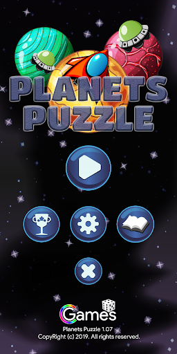 Android application Planets Puzzle screenshort