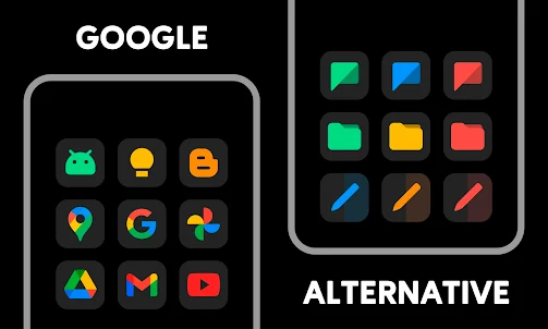 MiMax Black - Icon Pack