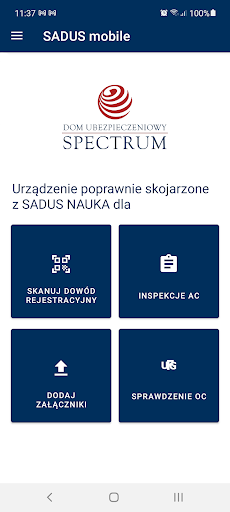 SADUS mobile Screen 2