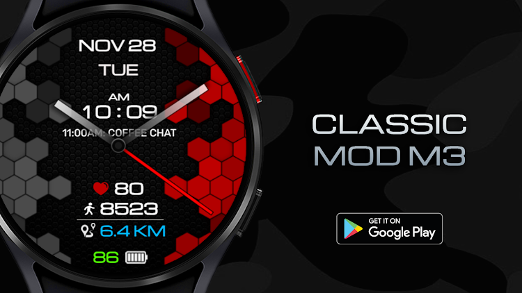 Classic M3 Stylish WatchFace - New - (Android)
