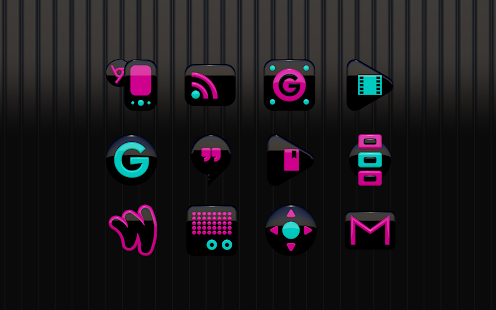 Capture d'écran du pack d'icônes MYSTIC Dark