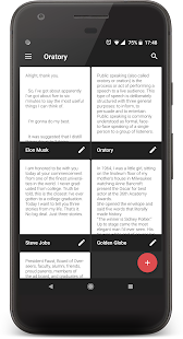 Oratory - teleprompter widget Screenshot