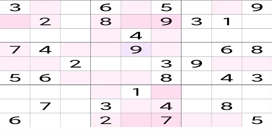 Plum blossom sudoku game