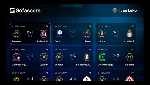 Sofascore - Live sports scores - Sports - apps