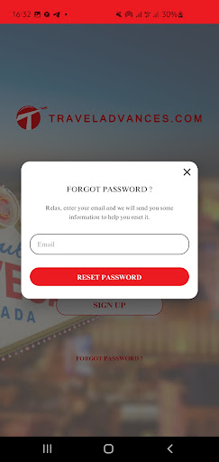 TRAVELADVANCES Screen 3