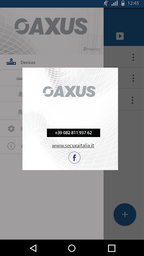 Android application Sècura Italia EasyView screenshort