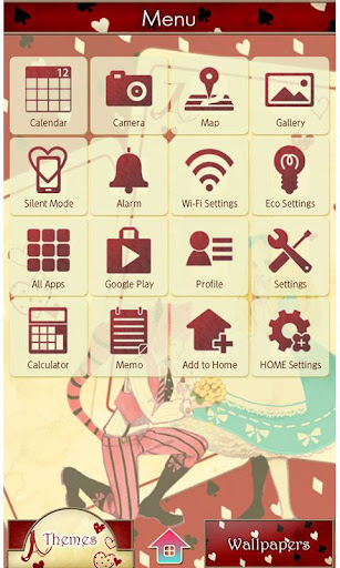 Loving Alice Wallpaper Theme Screen 2