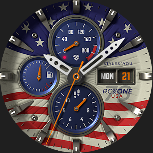 S4U RC ONE - USA watch face logo