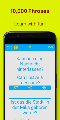 German Phrases Screen 2