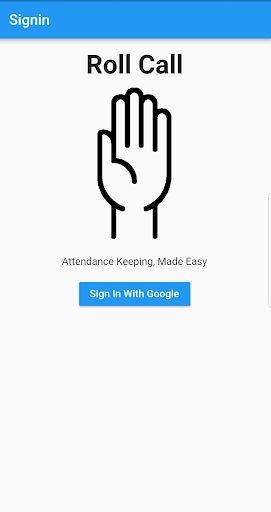 Android application Roll Call - Attendance Trackin screenshort