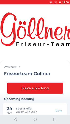 Android application Friseurteam Göllner screenshort