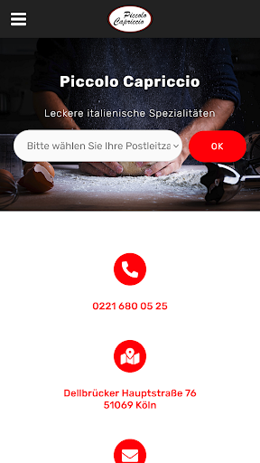 Android application Piccolo Capriccio Köln screenshort