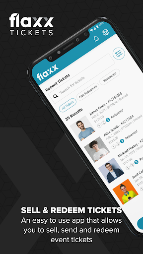Android application Flaxx Tickets screenshort