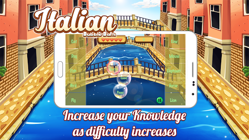 Italian Vocabulary Bubble Bath Screenshot 4 - AppWisp.com