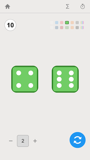 Screenshot of Dice Roller App
