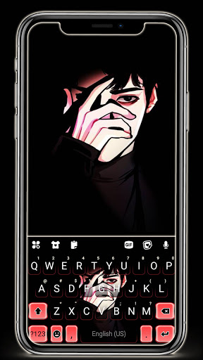 Android application Mysterious Boy Keyboard Backgr screenshort