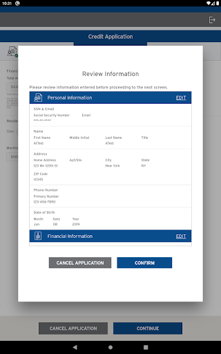Screenshot of Citi Retail Point of Sale
