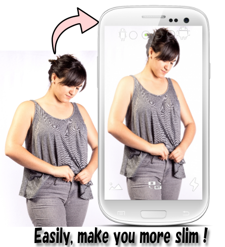 Android application Slim Camera - make you slender screenshort