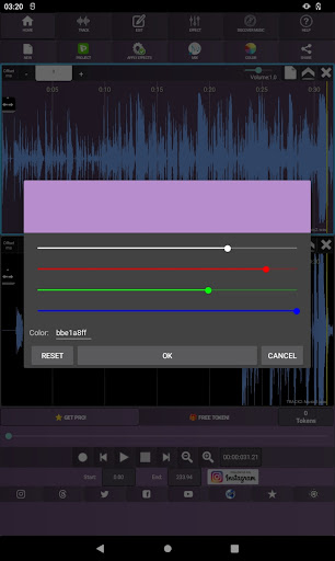 Screenshot Audiosdroid Audio Studio