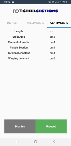 RCM Sections Screen 3