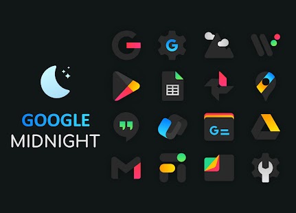 Midnight Icon Pack Capture d'écran