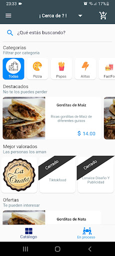 Android application MasFast - Entrega a domicilio screenshort