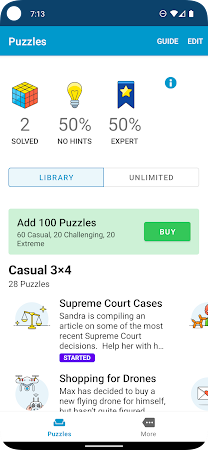 Game screenshot Logic Grid Puzzles: Brain Game apk download