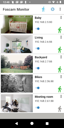 Android application Foscam Monitor (3rd party app) screenshort