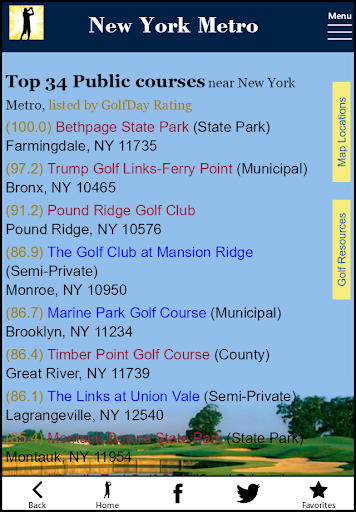 GolfDay New York Metro Screen 3