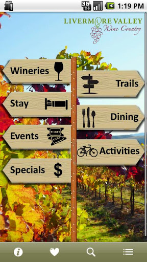 Android application Livermore Valley Wineries screenshort
