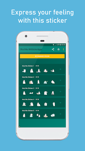 Android application Machiko WAStickerApps screenshort
