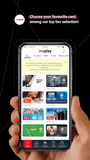 Android application meplay screenshort
