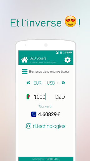 DZD Square - change devise DA