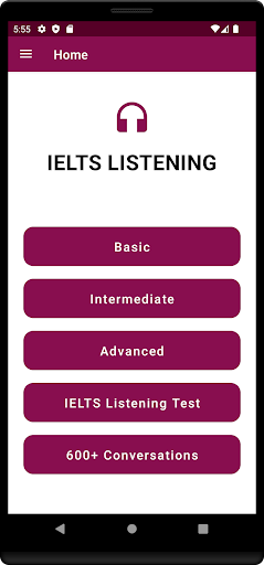 Screenshot of IELTS Listening - IELTS Test