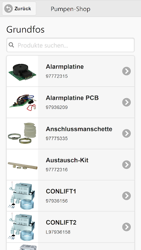 Pumpen-Shop Screen 3