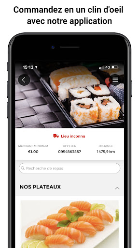 Android application TN SUSHI screenshort