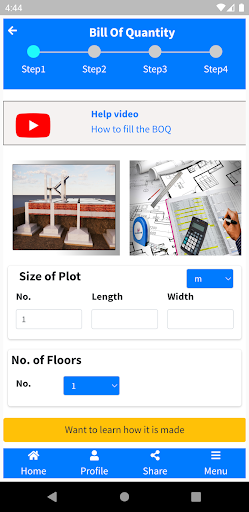 Quick Building Estimation Screen 3