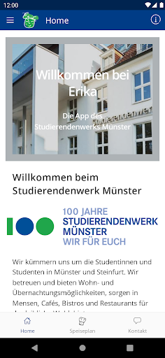 Android application ERIKA vom STW Münster screenshort
