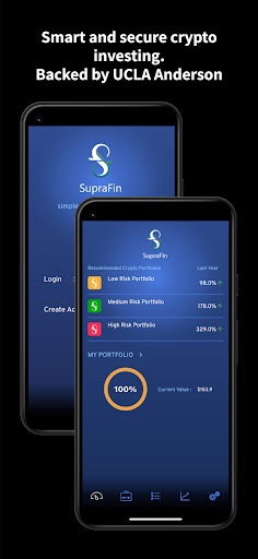 Android application SupraFin: Crypto ETH Investing screenshort