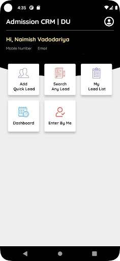 GNUMS Admission CRM Screen 2