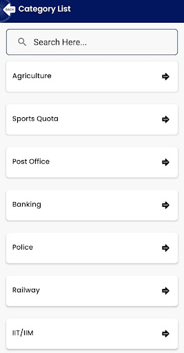 Online Job Search App Screen 3