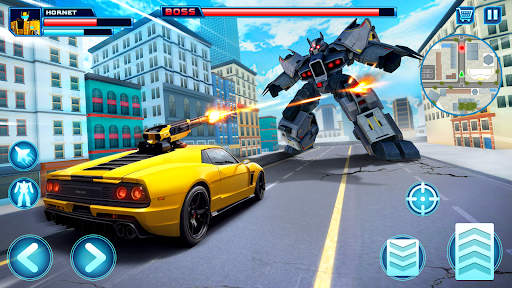 Robot Car Transform Fight Game 2