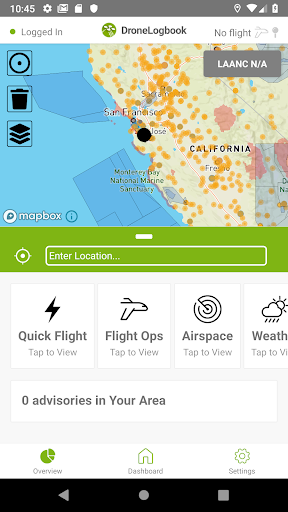 Android application DroneLogbook Companion. screenshort