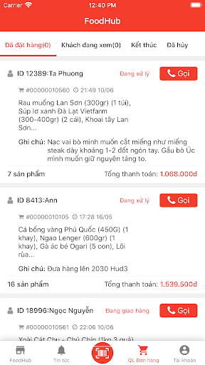 HomeID Ban Quản lý Screen 2