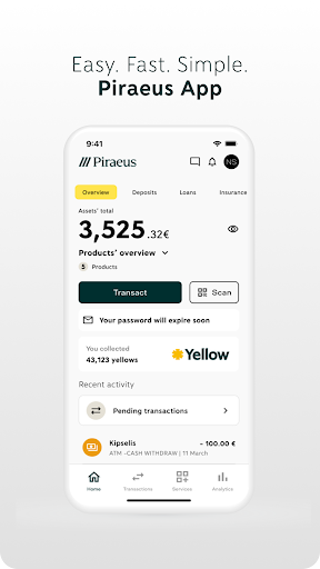 Android application Piraeus app screenshort