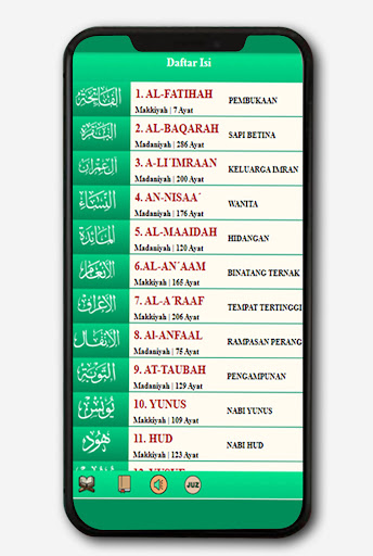 Android application AL Quran Terjemahan Offline screenshort