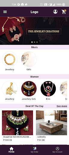 Android application The Jewelry Creations screenshort