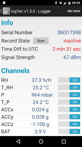 logTec Screen 2