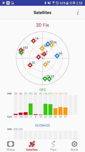 Screenshot of SkyPro GPS Status Tool