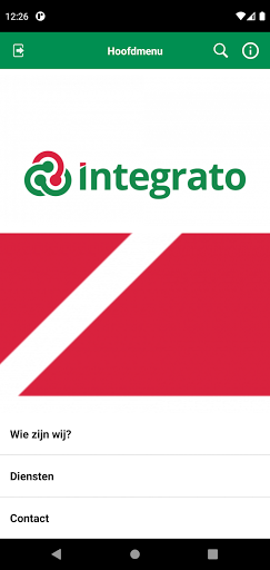 Android application Integrato screenshort